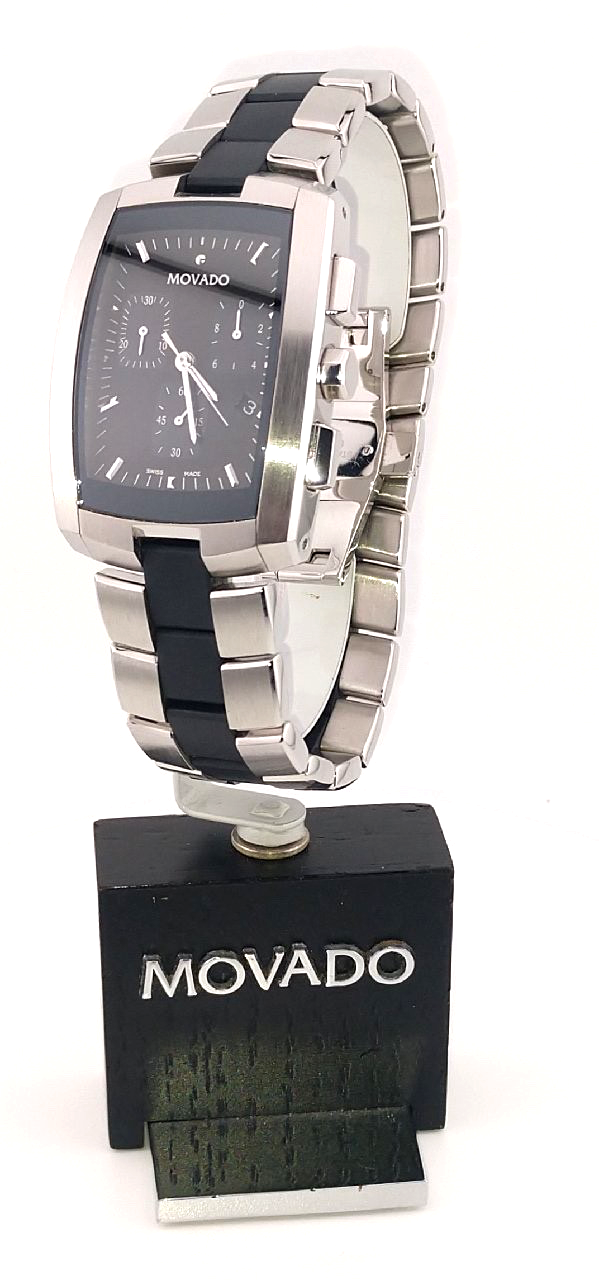 Movado Men's Eliro Chronograph Two Tone Dial Model #84.H1.1450.1 - Reconditioned