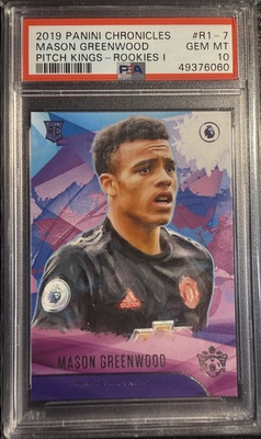 #ad 2019 Panini Chronicles Mason Greenwood R1 7 Pitch Kings Rookies RC PSA 10 $199.00