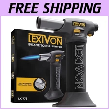 Precision Butane Torch Lighter | Self-Igniting, Safety Lock