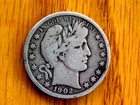 1902 Barber Half Dollar Nice VG/Fine Silver 50c Philadelphia B26