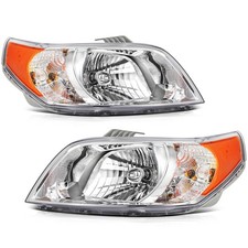 Headlights Assembly Pair For Pontiac Wave 2007-2009 Chevy Aveo Sedan 2007-2011