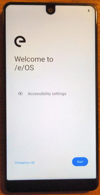 Degoogled (Sprint) Essential Phone PH-1 running /e/OS v3.2