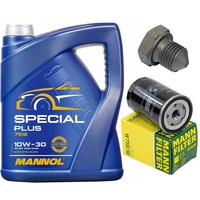 MotoröL Filter Set Mannol 10W-30 5 Liter + Schraube FüR VW Transporter IV Bus