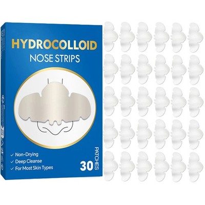 30Pcs Nose Patches Hydrocolloid Patches Blackhead Removal Deep Cleansing Pore