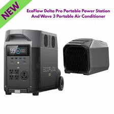 EcoFlow Delta Pro Portable Power Station And Wave 3 Portable Air Conditioner