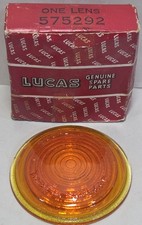 New Lucas 3 Amber Turn Signal Lens For Jaguar Mk Vii Ix Xk140 Xk150 Oem 575292