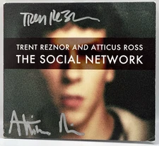 Social Network Soundtrack CD Autographed Trent Reznor & Atticus Ross NULL 01
