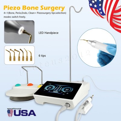 Woodpecker Style Piezo Scaler Bone Surgery Surgic With Tips Handpiece