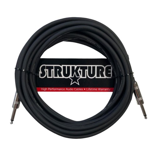 GUITAR AMPLIFIER INSTRUMENT CABLE 18.6" LIFE-TIME WARRANTY STRUKTURE - Picture 5 of 6