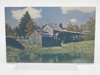 Marby Mill Blue Ridge parkway Virginia Vintage Postcard 