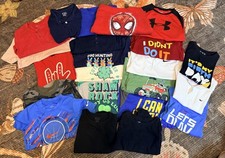 Boys 5T Clothing Bundle Nike Under Armour Vineyard Vines Spider-Man Shirts 20PC