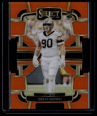 2023 Panini Select #72 Bryan Bresee Orange Prizms Die Cuts #/499