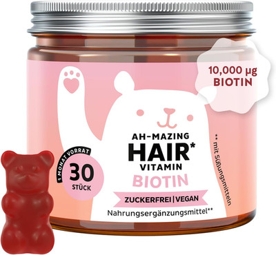 Ah-Mazing Hair - Biotin Gummies - Für Haare, Haut Und Nägel Mit 10.000 Μg Biotin