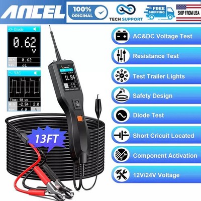ANCEL PB50 Car Breaker Finder Circuit Probe Tester Kit 12V 24V DiagnosticTool