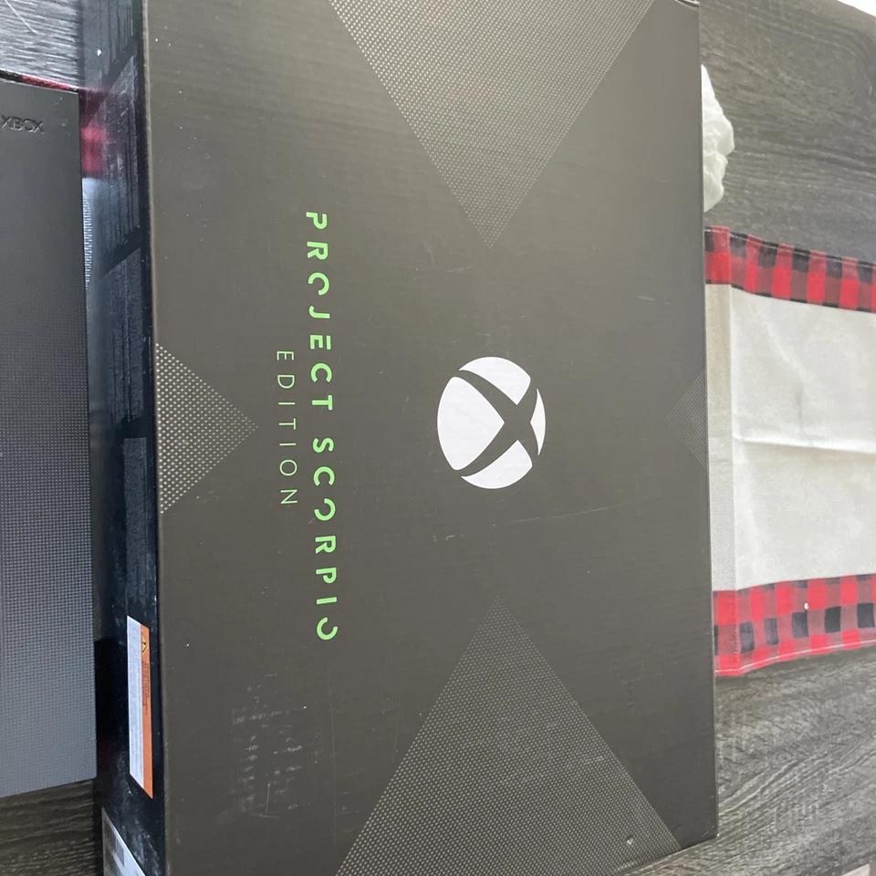 Microsoft Xbox One X Project Scorpio Edition 1TB Console w/ ORG CTRL, box,stand  - Image 3 of 4