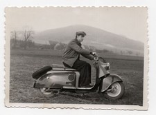 Foto IWL SR56 Wiesel Motorroller um 1960 DDR