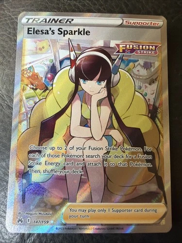 Pokémon TCG Elesa's Sparkle #147/159 SWSH: Crown Zenith Ultra Rare Trainer Holo