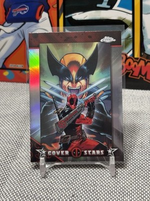 2025 Topps Chrome Deadpool Cover Stars Insert #CS-7 Deadpool & Wolverine