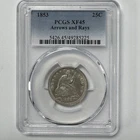 1853 25C Seated Liberty Quarter PCGS XF45 Silver Coin (PC918)