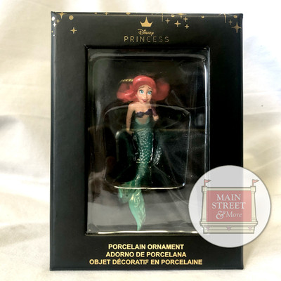 2023 Disney Parks Princess Ariel Tangled 4'' Porcelain Christmas Ornament - NEW