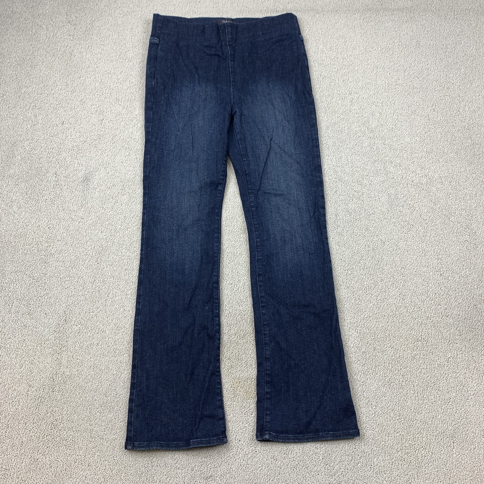 Women's M Dark Wash Blue Stretch Denim Elastic Waist