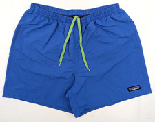 Patagonia Blue Nylon Shorts w Mesh Insert Men S 28x4 Swim Trunks Draw String