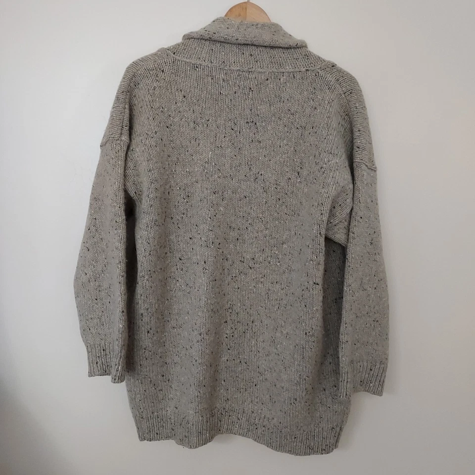 Cárdigan Suéter Vintage Joseph Tricot Frente Abierto Marrón Manchado Cabincore Foto 4 de 4