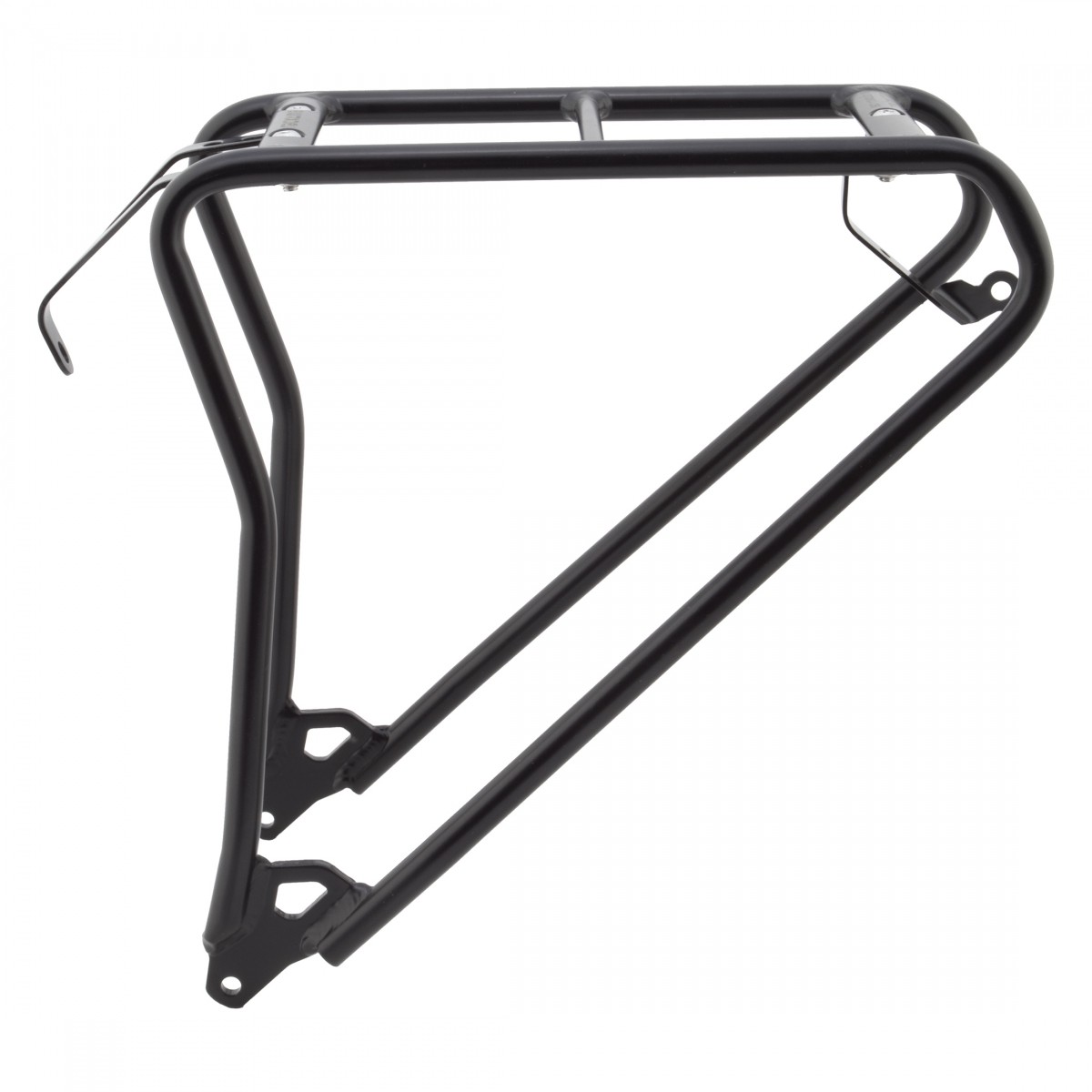 Racktime TopIt 2.0 Front Bike Rack with Eyelets - Headlight Mount, Durable Black