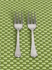 Washington Forge SPIRIT OF AMERICA Stainless 2 Salad Forks Korea Flatware 6 1/4"