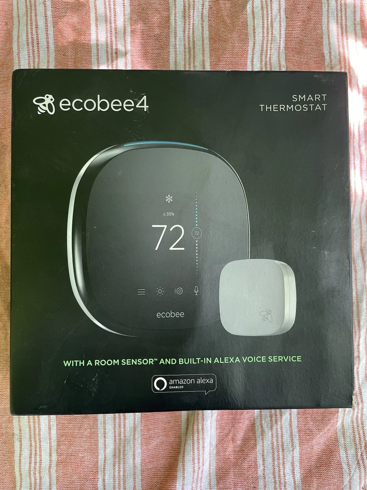 Ecobee4 Smart Thermostat with Sensor Model EB-STATE4-01