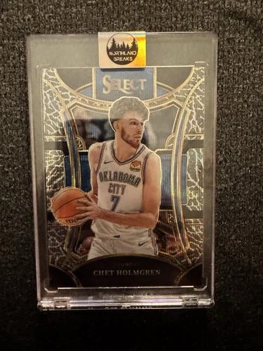 Chet Holmgren 2023-24 Panini Select Elephant Prizm SSP Mezzanine #360 Thunder