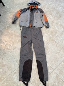 Harley-Davidson Motorcycle Rain Wind Suit Jacket & Pants Set, Size XL Good Cndtn