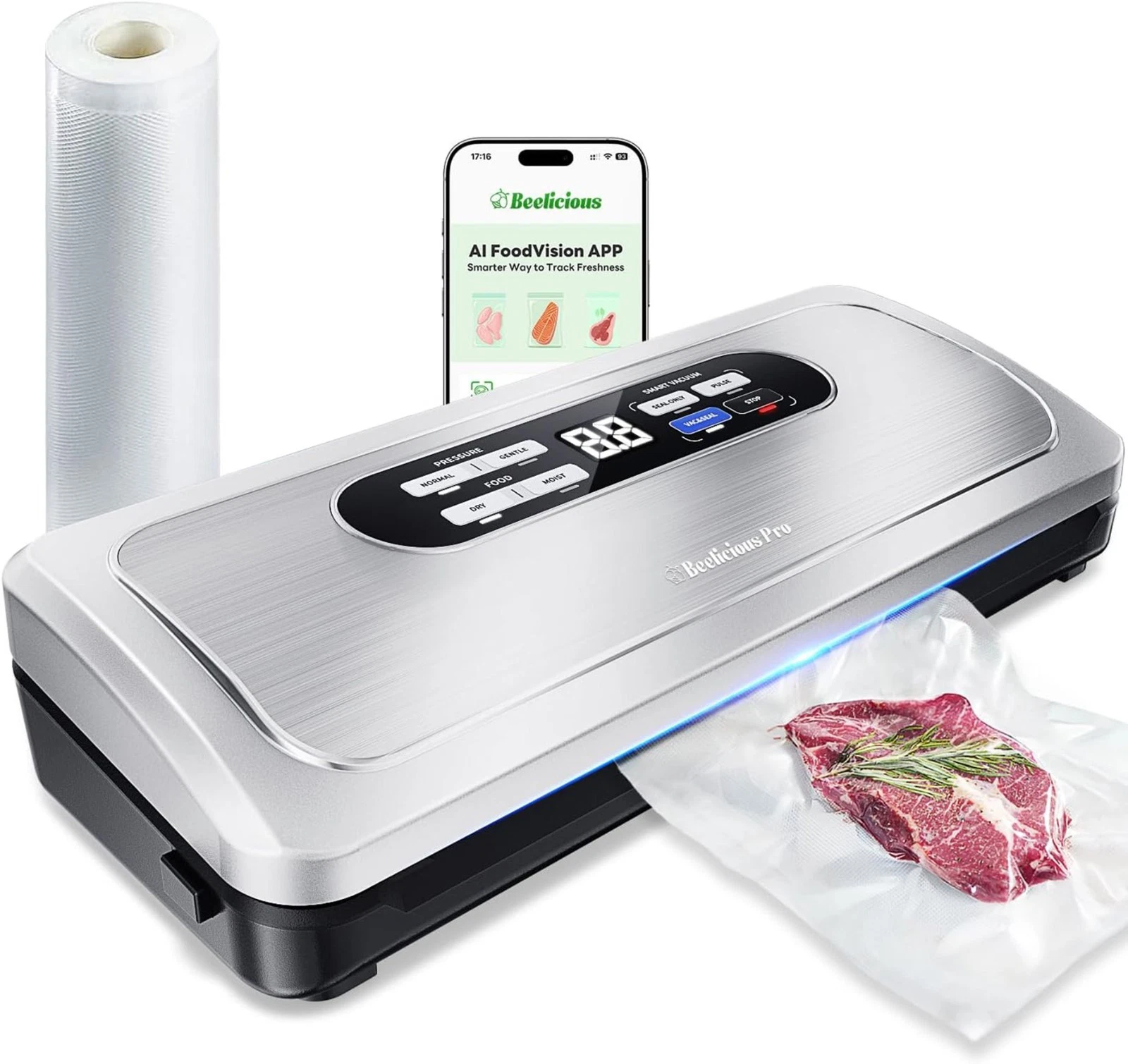 Beelicious Pro 10-in-1 Vacuum Sealer Machine with AirLock ProSeal System