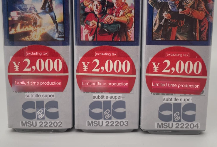 Back to the Future 1.2.3 (3VHS) Sealed Sample Limited time production JPN sub - Image 4 of 4