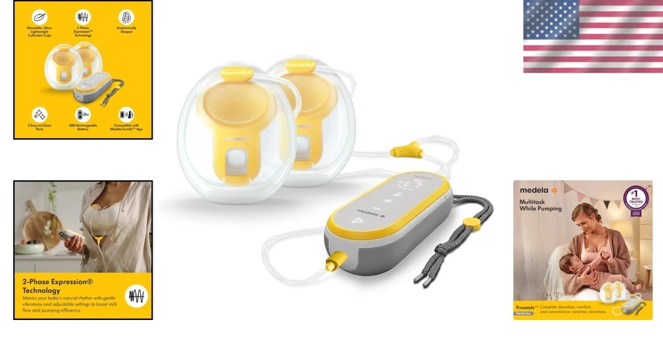 Freestyle Double Electric Breast Pump with App - Image 2 of 4