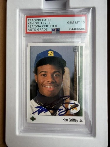 1989 Upper Deck Ken Griffey Jr RC Auto/Signed #1 Mariners PSA/DNA GEM MT 10