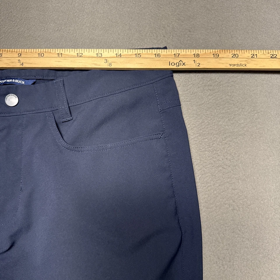 Брюки мужские Cutter & Buck 5 карманов функциональные 33x32 синие эластичные комфортные Chino - Изображение 2 из 4