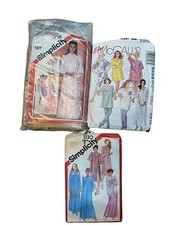 VTG Lot of 3 Simplicity  McCall  s PJ  s/Nightgown Patterns - Please Read Desc.
