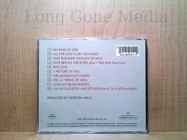 Love Is On The Radio by Tom Jones (CD, 1984, Mercury