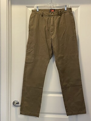 TWC The Workers Club High Rise Khaki Canvas Cargo Pants Trousers sz.32Wx32L NEW
