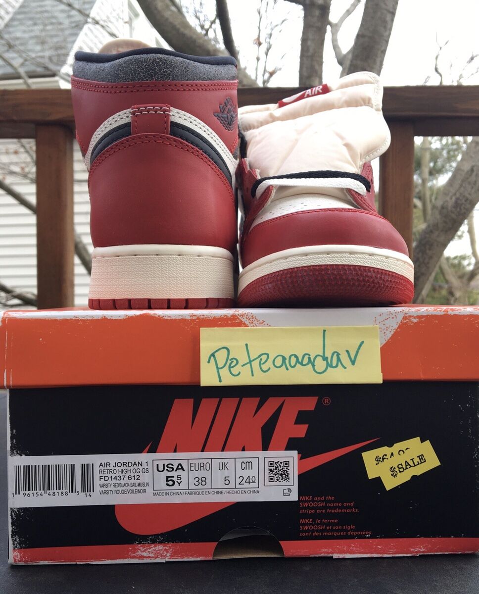 Nike Air Jordan 1 High OG Chicago Lost and Found GS size 5.5 Nike Air Jordan 1 High OG Chicago Lost and Found GS size 5.5