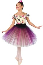 Dansco Costume "Captivating" Small Child Floral Purple Ballet Tutu