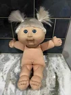 Vintage Cabbage Patch Kids Doll 14” White Hair Blue Blinking Eyes Xavier Roberts