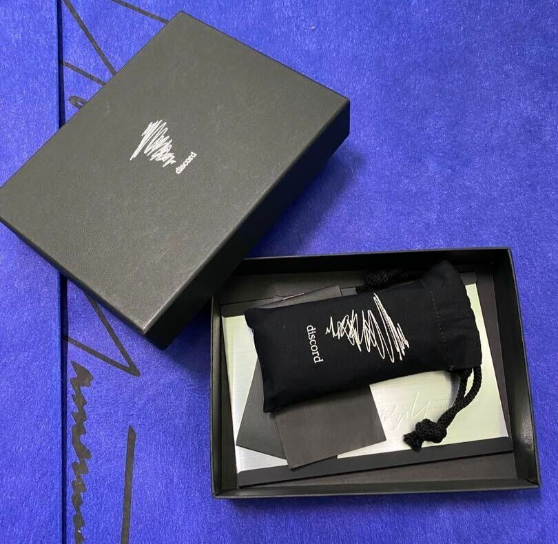 Discord Yohji Yamamoto Black Leather Silver 4-station Key Discord Yohji Yamamoto Black Leather Silver 4-station Key