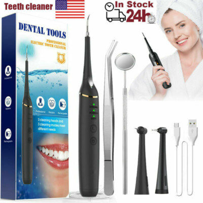 Electric Dental Scaler Teeth Cleaner Plaque Remover Teeth Whitening Tool