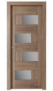 Porta moderna con vetro porte interne con vetro satinato incluso ... Immagini porte interne con vetro