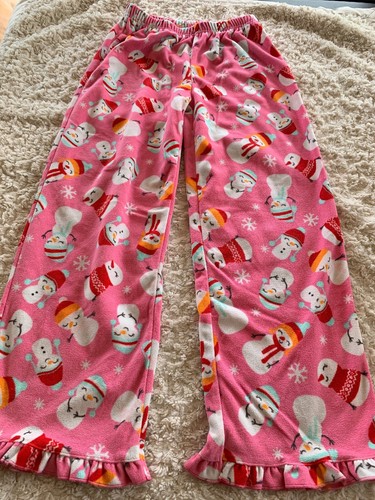 Carters Girls Pink White Snowman 