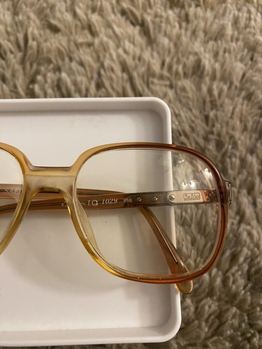 Vintage Safilo Elasta 1029 Frames Two Tone Square Aviator Italian Bottle Bottom - Picture 3 of 4