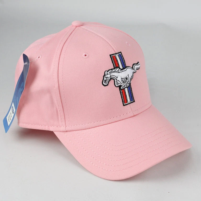 Ford Mustang Pony GT Logo US Car Baseball Cap Hat Trucker Baseball Cap Rose Pink