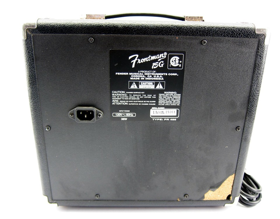 Fender Frontman 15G 15 Watt Electric Guitar Amp Amplifier TYPE PR 495